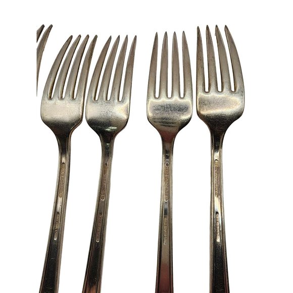 24 Pc Oneida Ltd 1881 Rogers Flatware Set Forks Spoons Knives Dining Kitchen - Picture 6 of 8